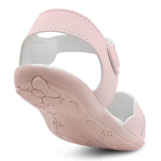 Kit Sandália Feminina Infantil Menina Coração Com Bolsa Pérolas Mzkid