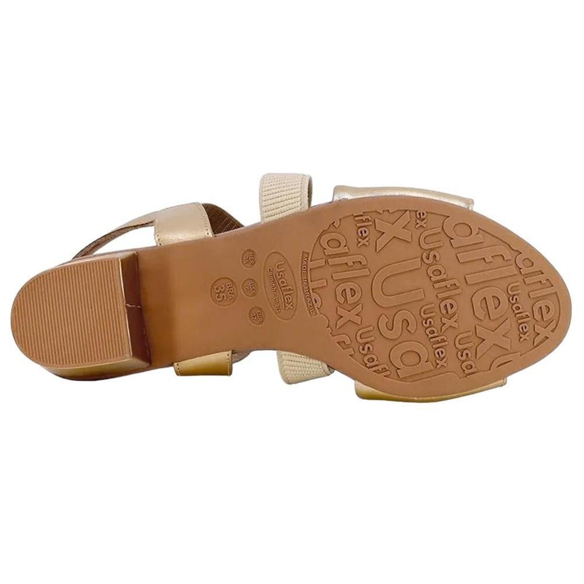 Kit Sandália Usaflex Salto Bloco Feminina Par Zattini