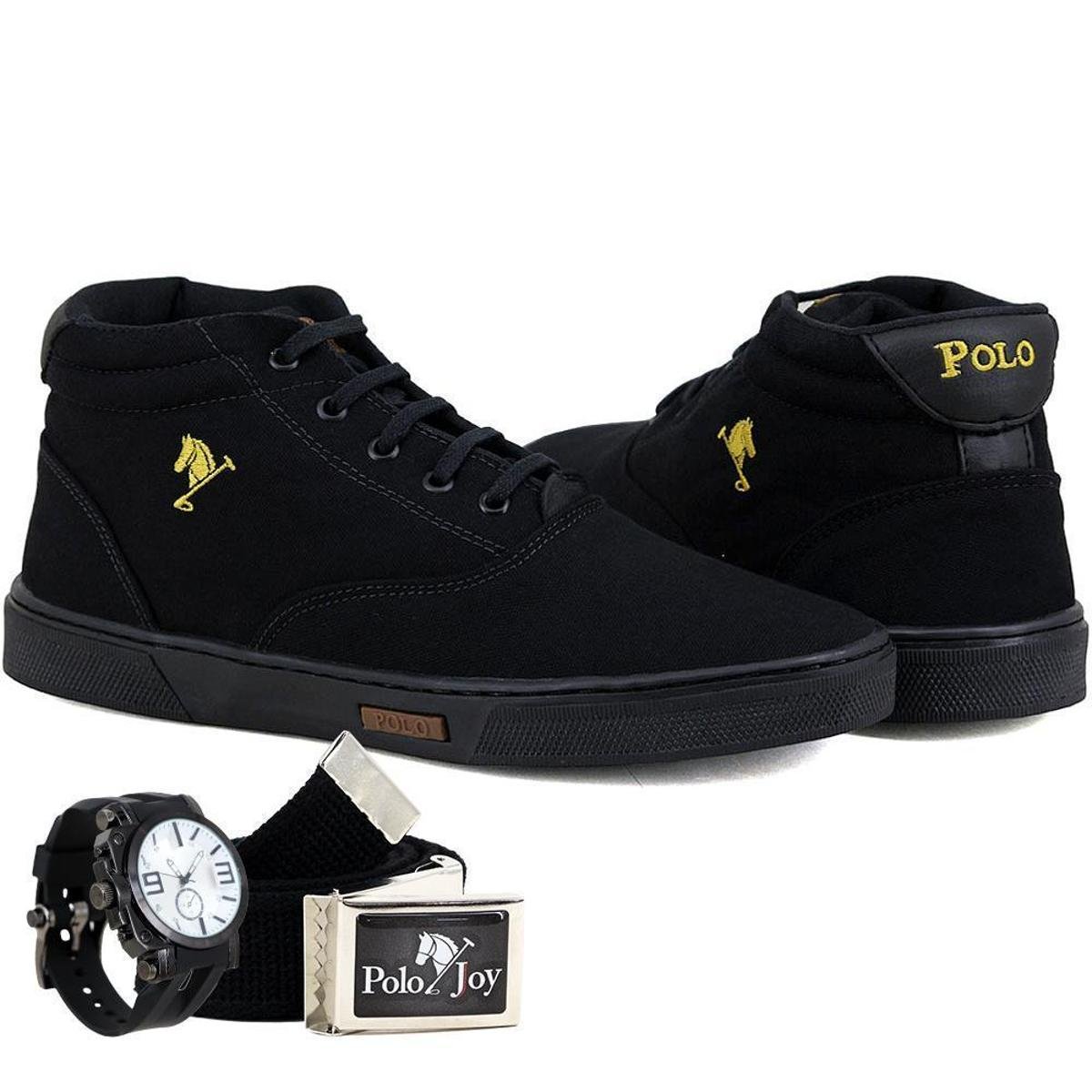 sapatenis polo cano alto