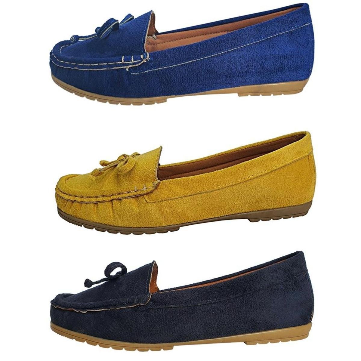 Kit Sapatilha Mocassim Costurado A Mão 3 Pares Moda Pé - Preto+Azul Menor preço em Kit Sapatilha Mocassim Costurado A Mão 3 Pares Moda Pé - Preto+Azul