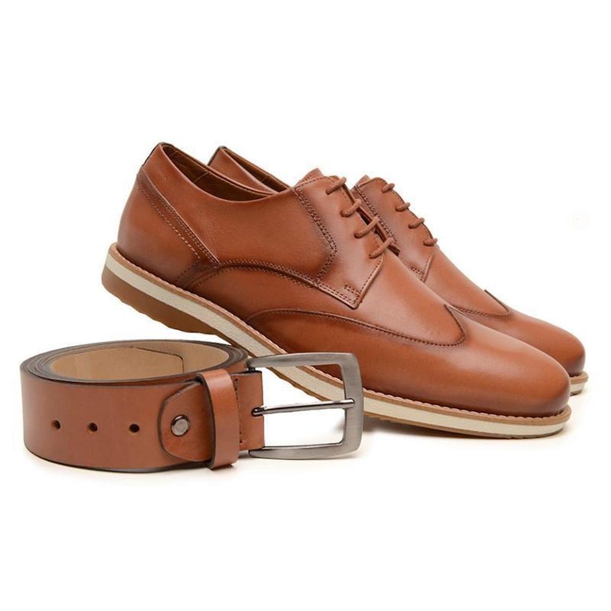 Kit Sapato Social e Cinto Five Shoes Masculino Menor preço em Kit Sapato Social e Cinto Five Shoes Masculino
