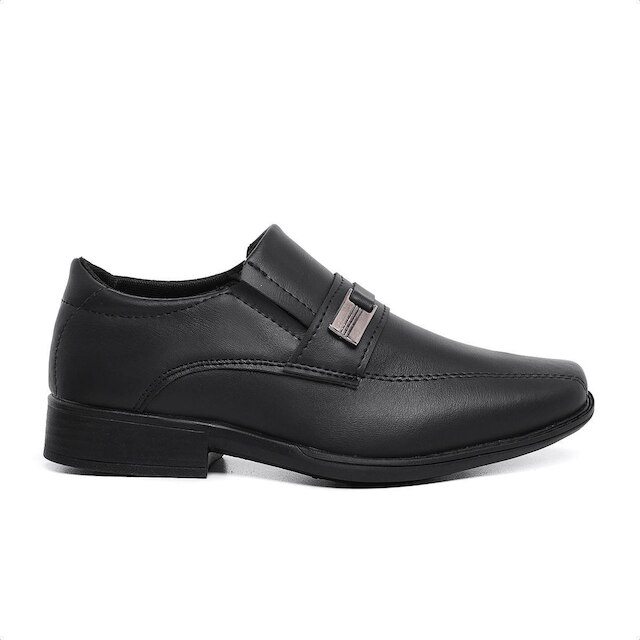 Kit Sapato Social Infantil Cinto Menino 445 Formatura Preto