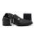 Kit Sapato Social Schiareli Com Cinto E Carteira Masculino - Preto Fosco