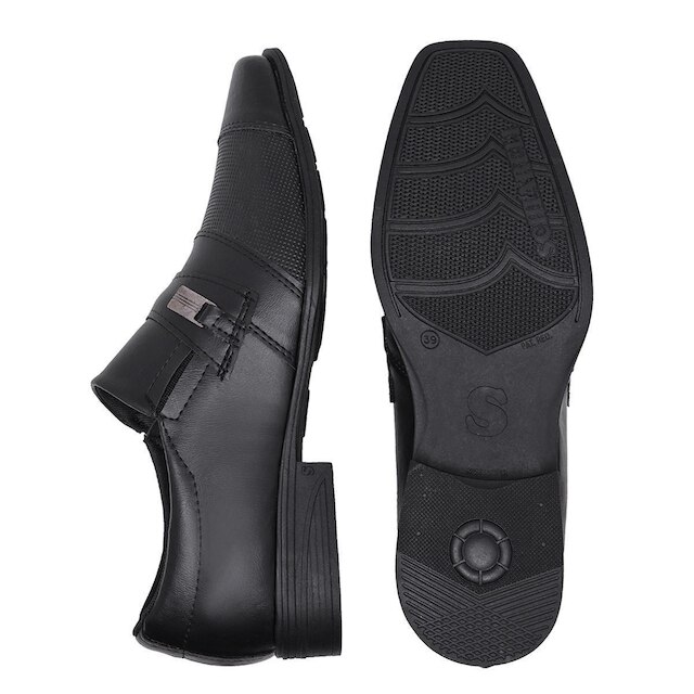 Kit Sapato Social Schiareli Com Cinto E Carteira Masculino
