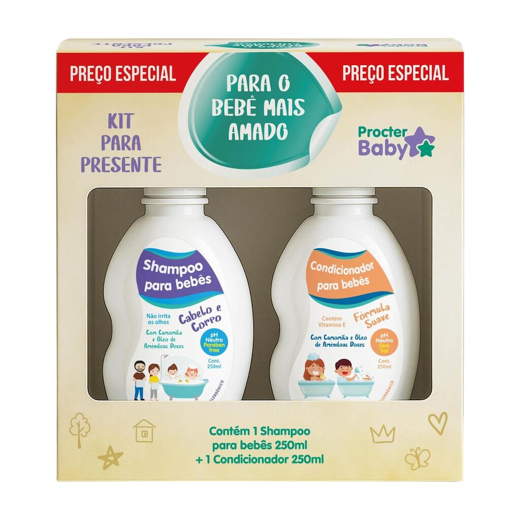 Kit Shampoo + Condicionador Procter Baby
