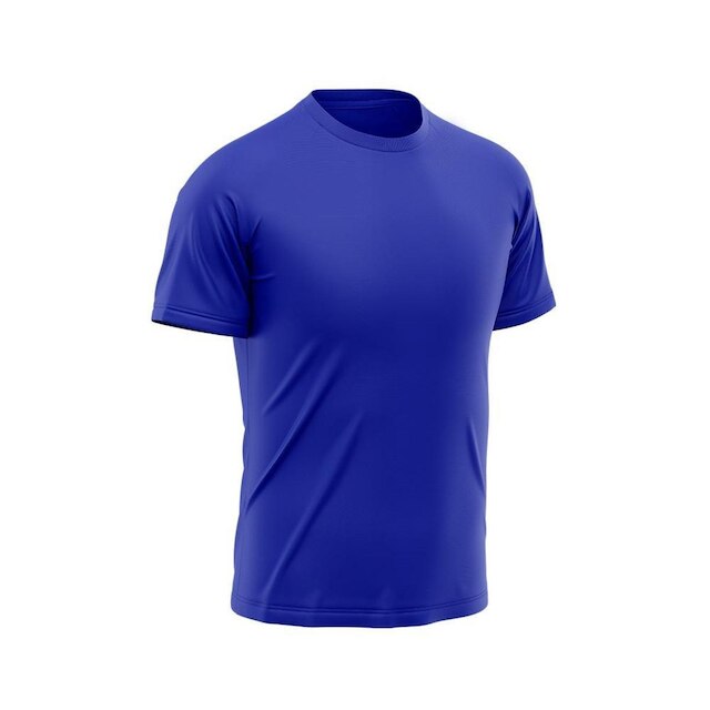 Kit Short + Camiseta Dry Treino Fitness Academia Bermuda Camisa Praia Esporte Azul