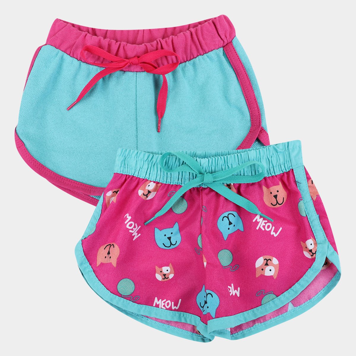 Kit Shorts Infantil Candy Kids Tactel+Moletinho 2 Peças Feminino - Pink+Verde é ruim? Kit Shorts Infantil Candy Kids Tactel+Moletinho 2 Peças Feminino - Pink+Verde é boa?