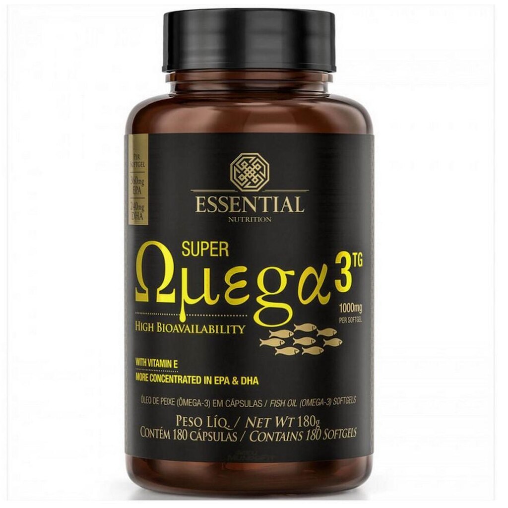 Kit Super Omega 3 TG (180 caps) 1000mg + Coenzima Q10 (60 caps) - Essential Nutrition