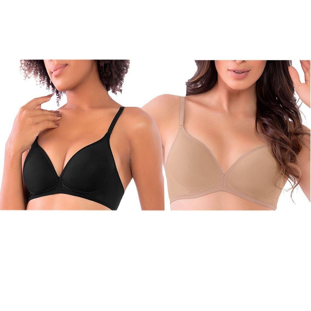 Kit Sutiã Del Rio Feminino 2 Peças com Bojo
