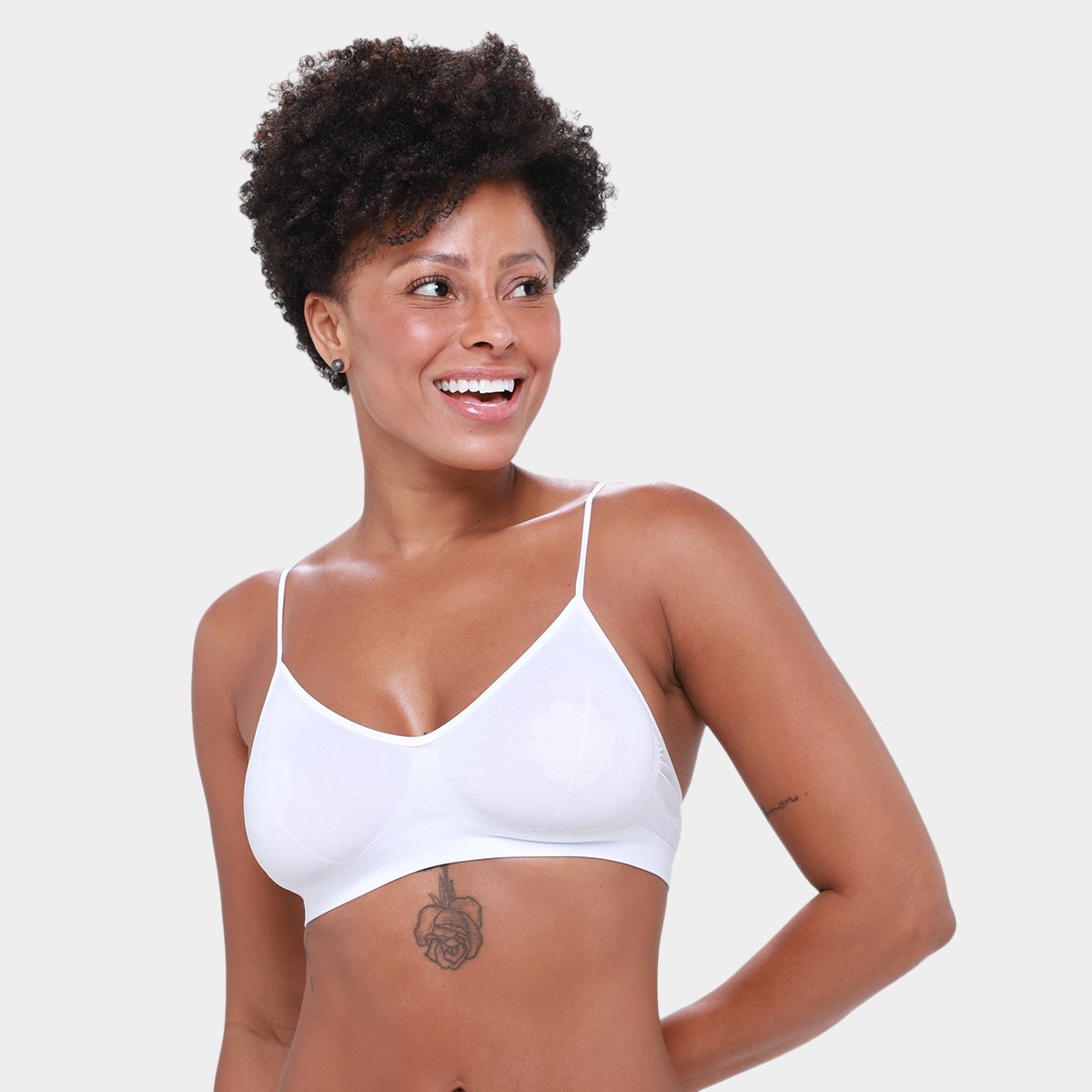 Kit Sutiã Trifil Liso Com 2 Peças - Branco+Preto Menor preço em Kit Sutiã Trifil Liso Com 2 Peças - Branco+Preto