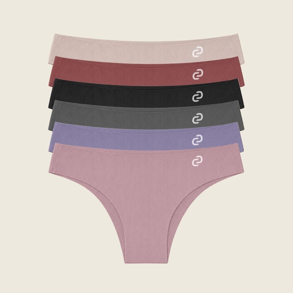 Kit Tanga Sem Costura Canelada (6 Unidades) Donna Carioca