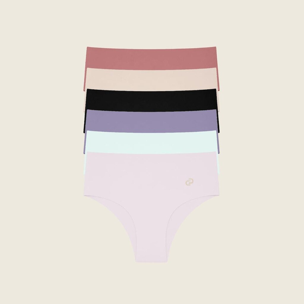 Kit Tanga Sem Costura Cós Alto Donna Carioca