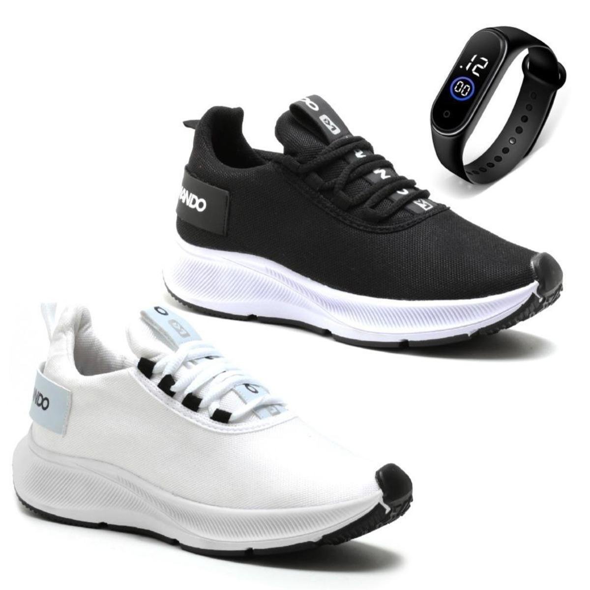 kit Tênis Esportivo Masculino Para Treino Academia Confortável Menor preço em kit Tênis Esportivo Masculino Para Treino Academia Confortável