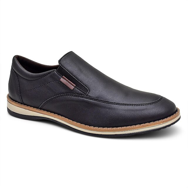 Kit Tenis Masculino e Sapato Oxford Liso Calce Fácil