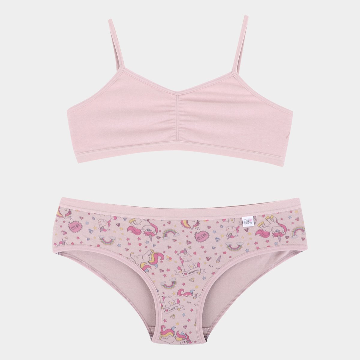 Kit Top e Calcinha Miss DelRio Unicórnio Menina 3 Peças - Bege é ruim? Kit Top e Calcinha Miss DelRio Unicórnio Menina 3 Peças - Bege é boa?