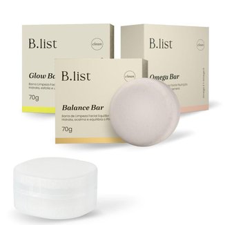 Kit Tratamento Barra Glow+Balance+Omega Bar+Sab Blist 3x70g