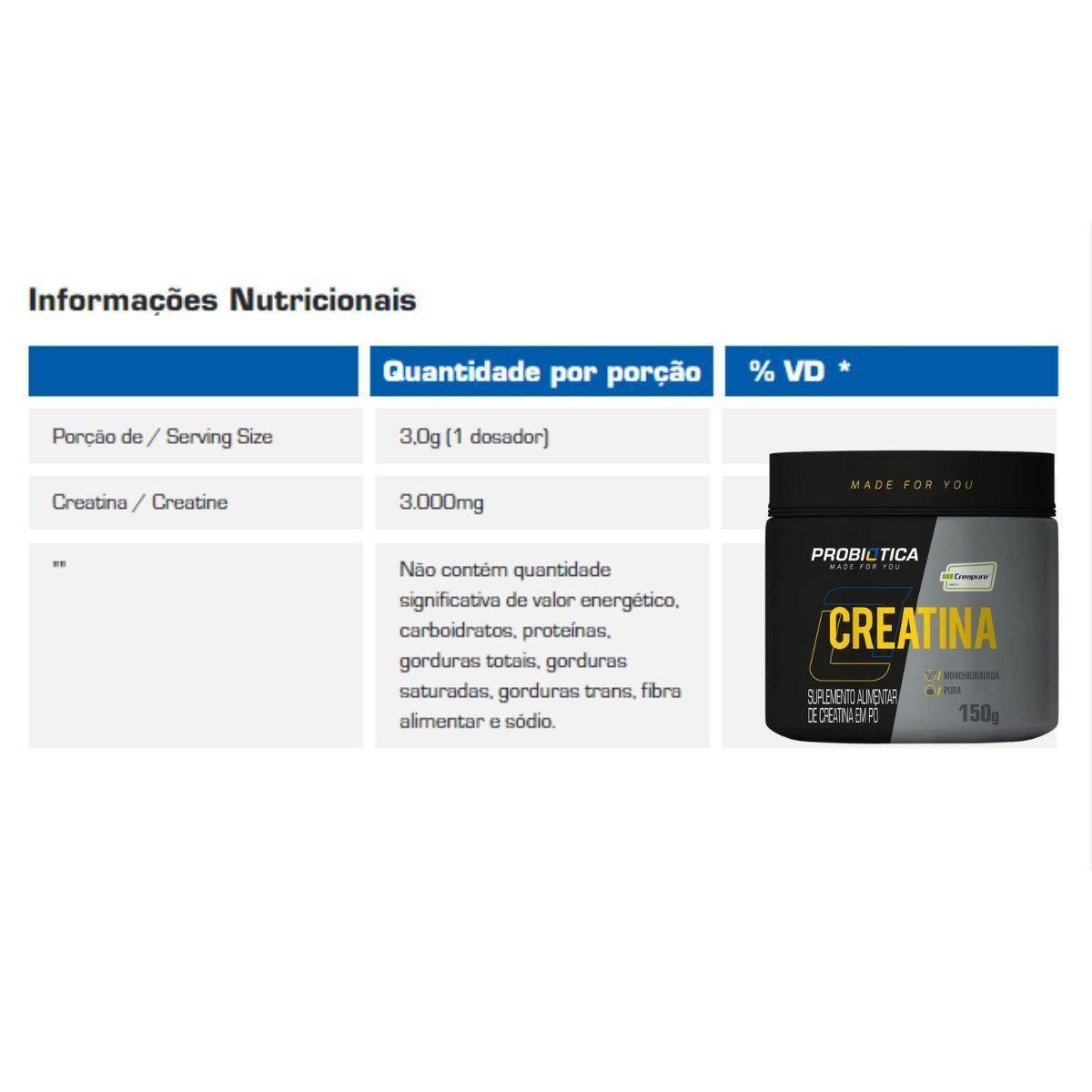 Kit Whey Concentrado Growth 1kg Sabores + Creatina Creapure Morango