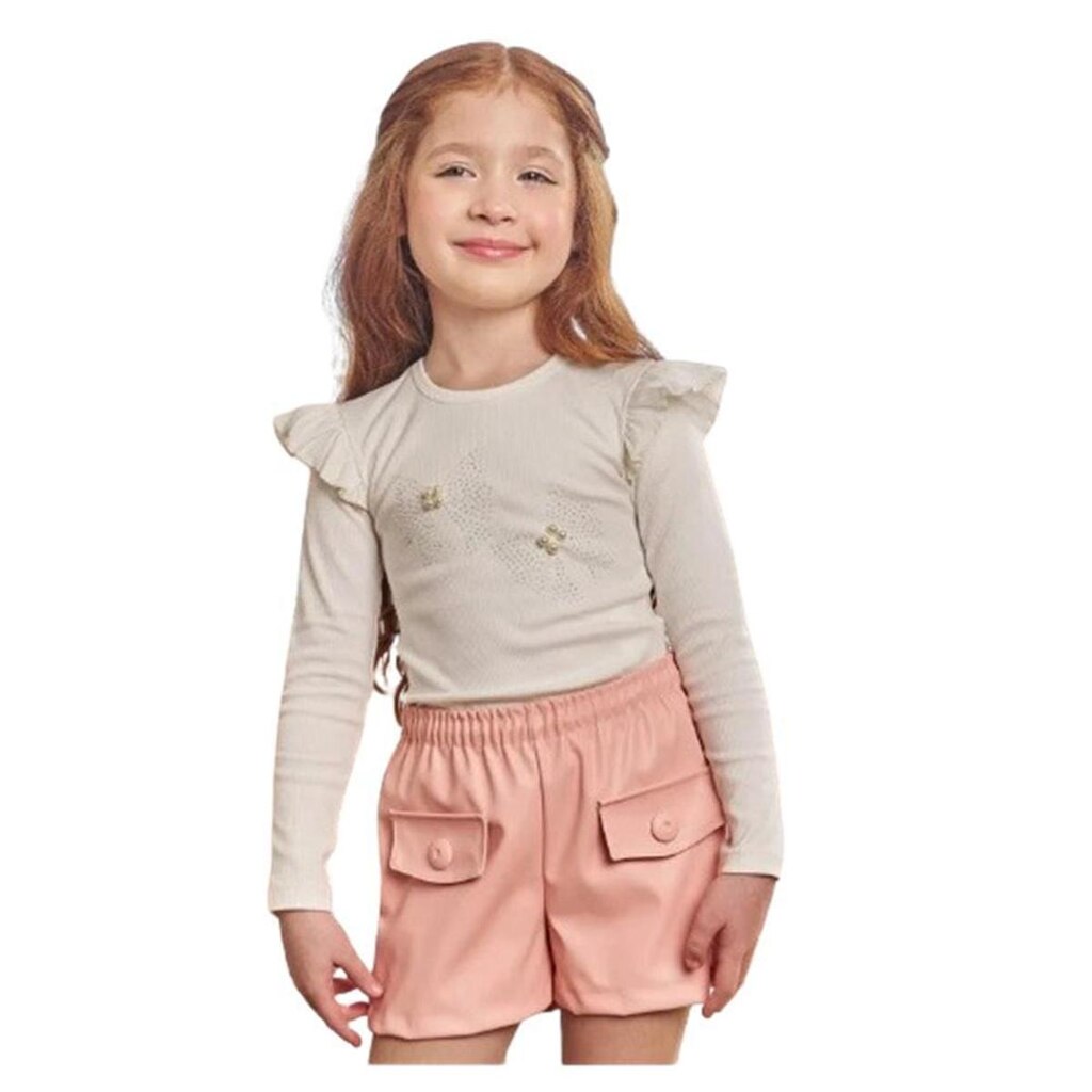 Kukie Blusa Canelada Branco