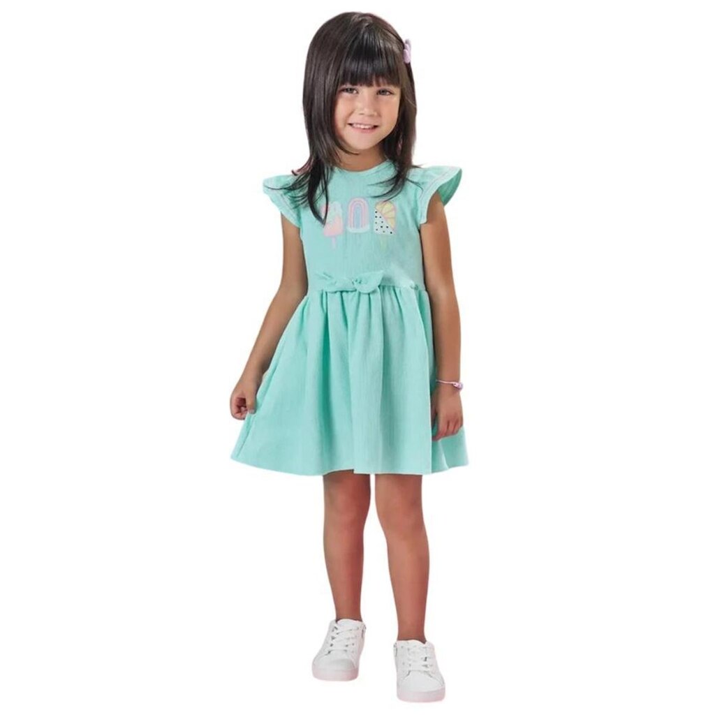 Kukie Vestido Canelado Verde