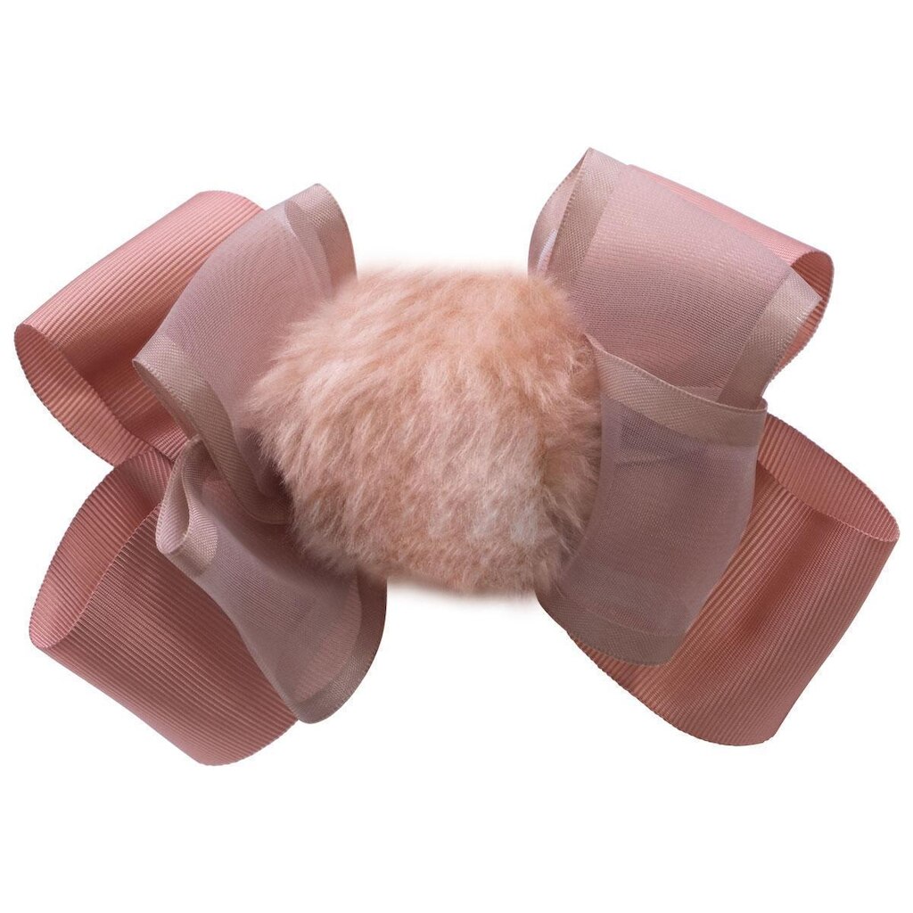 Laço Pompom Infantil Menina Presilha Bico de Pato Bebe 17.06