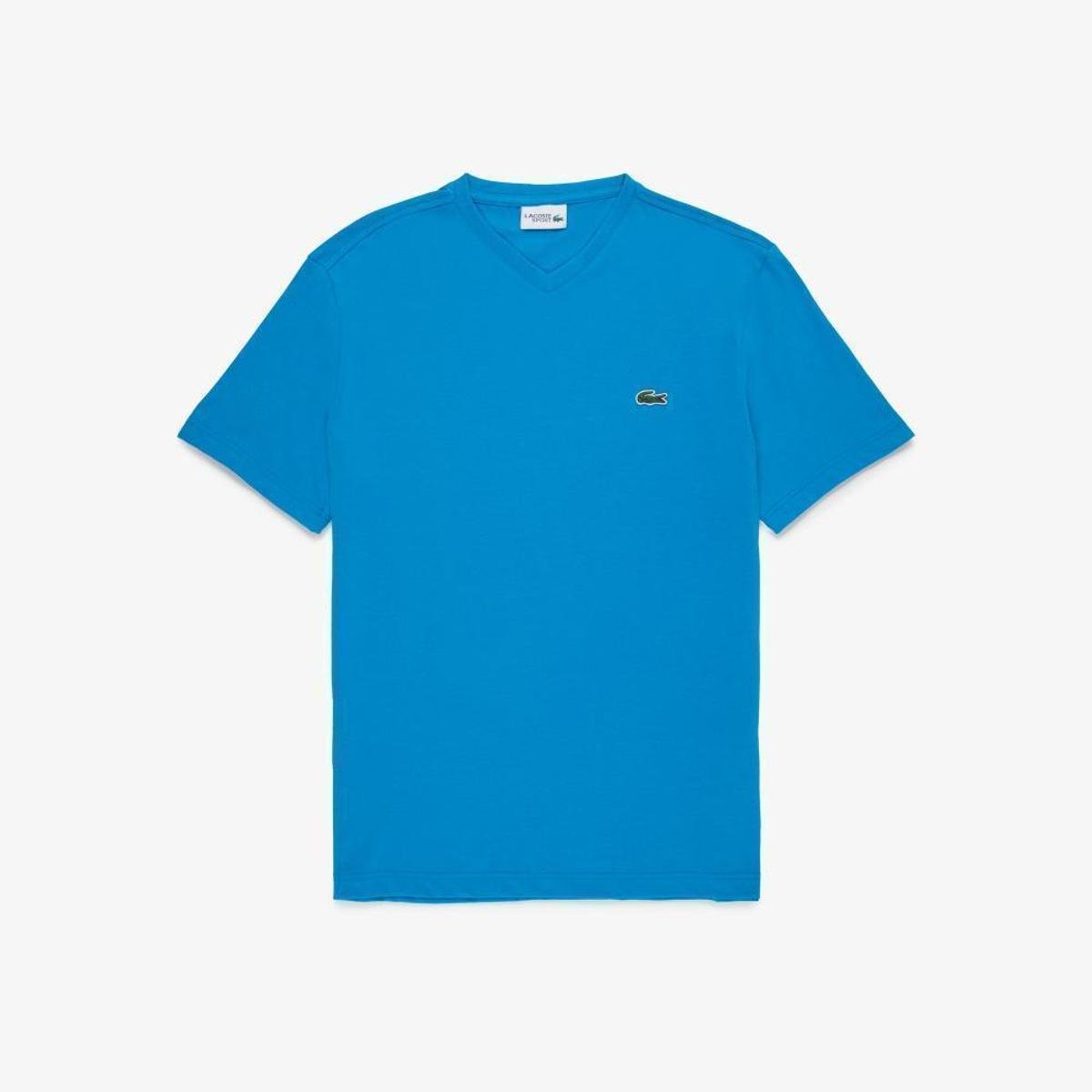 Menor preço em Lacoste Camiseta Masculina Lacoste Sport Com Decote Em V - Azul