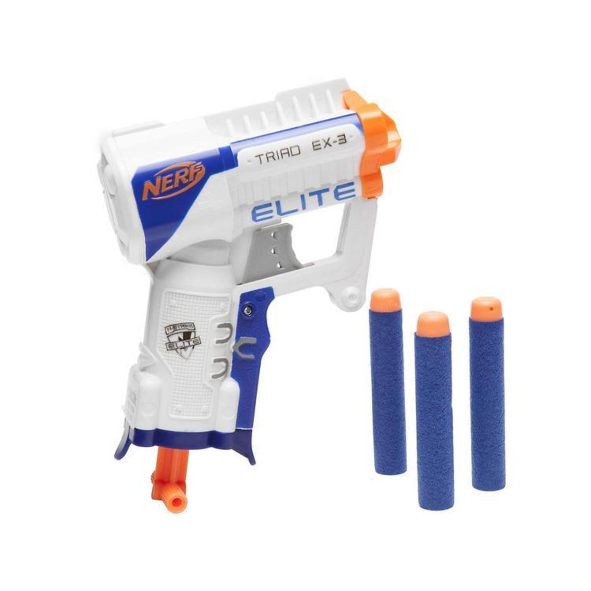 Lançador de Dardos Nerf Elite Triad EX-3 Menor preço em Lançador de Dardos Nerf Elite Triad EX-3