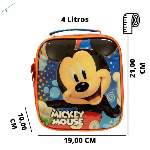 Lancheira EscolarTérmica Mickey Escolar Infantil Disney
