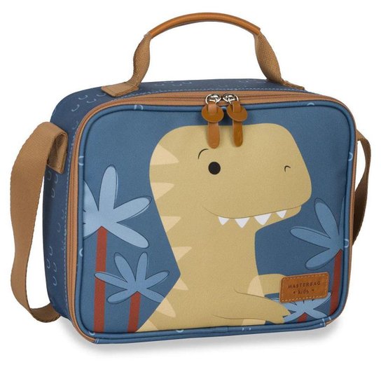 Lancheira MasterBag Dinossauro Azul