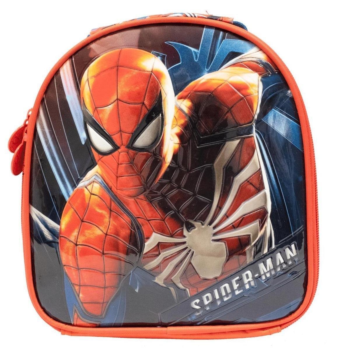 Lancheira Térmica Escolar Infantil Marvel Spider Man - Azul Menor preço em Lancheira Térmica Escolar Infantil Marvel Spider Man - Azul