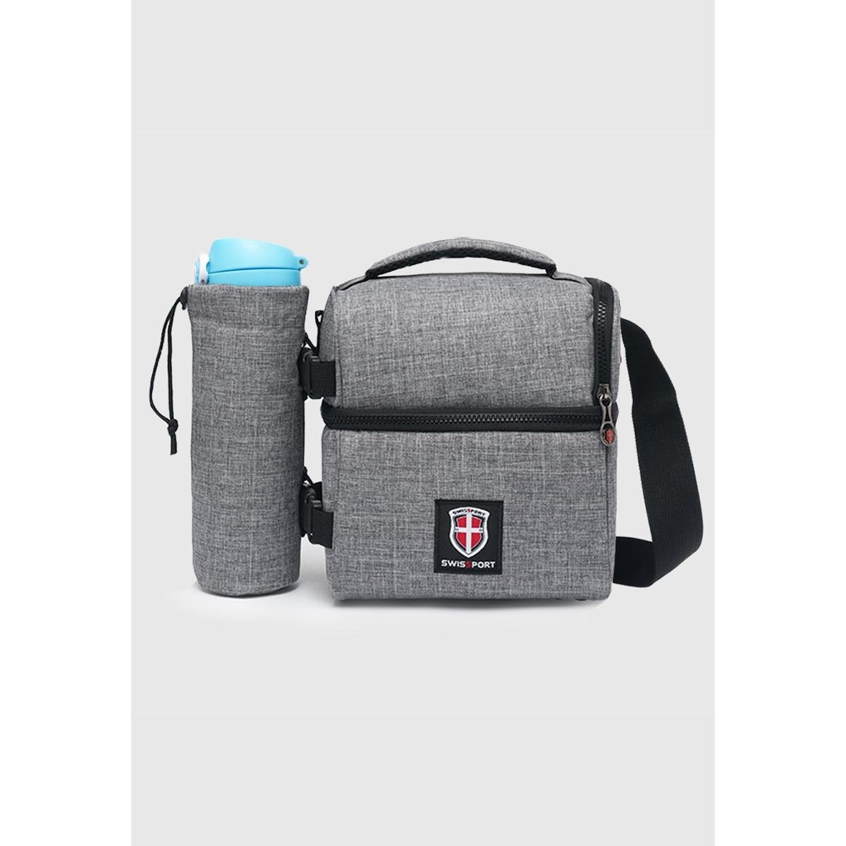 Lancheira Térmica Marmita Fitness Trabalho Porta Garrafa - Cinza Menor preço em Lancheira Térmica Marmita Fitness Trabalho Porta Garrafa - Cinza