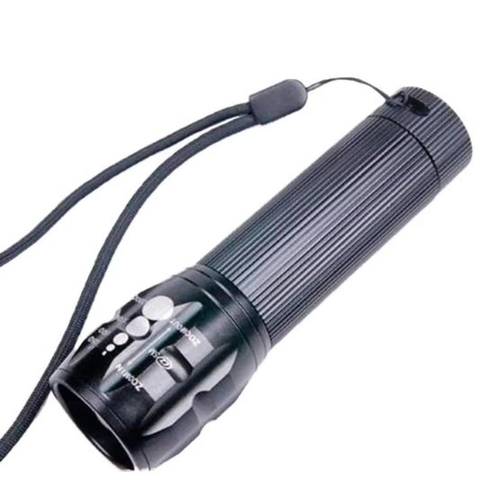 Lanterna Tática Com Zoom E Strobo