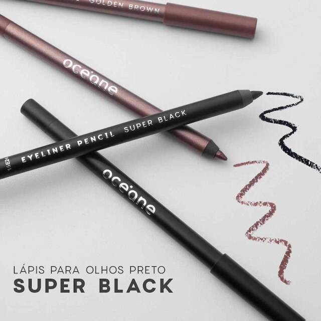 Lápis de Olho Océane Eyeliner Super Black