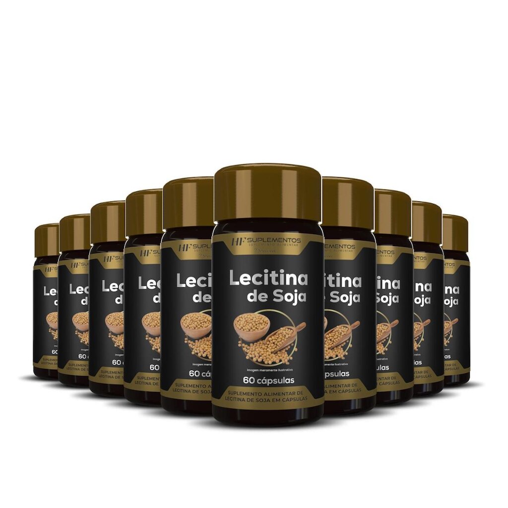 Lecitina De Soja Hf Suplementos 60 Caps com 10