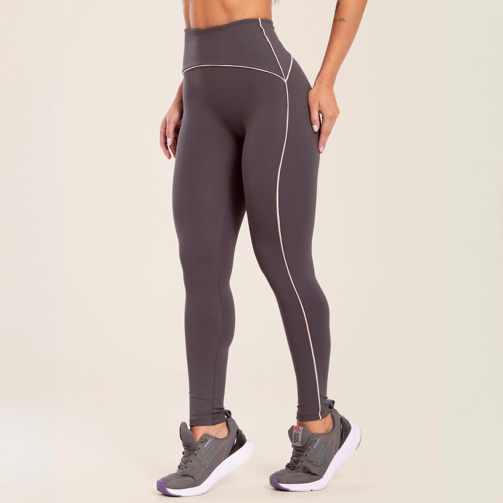 Legging Agile Cinza Carbox Poliamida Donna Carioca