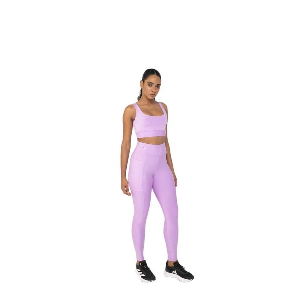 Legging Amei Sports Fitness Bolsos Laterais - 40062