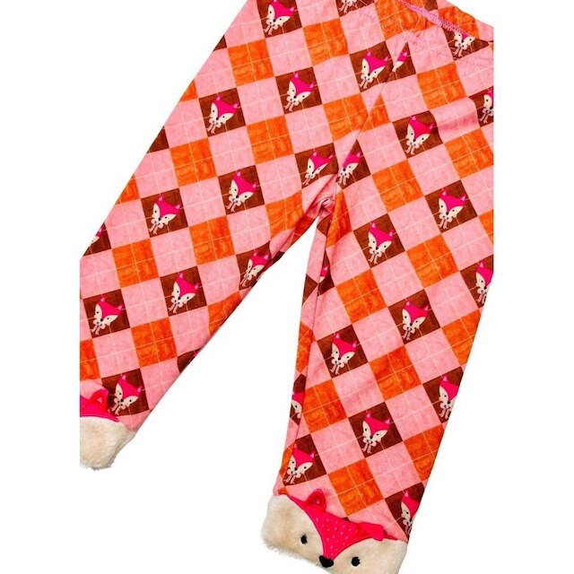 Legging Bebê Minha Fofura Alphabeto Rosa e Marrom