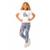 Legging Infantil Menina Vila de Alinhavos Alphabeto Rosa - Rosa+Verde