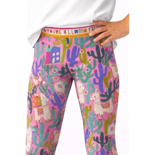 Legging Infantil Menina Vila de Alinhavos Alphabeto Rosa