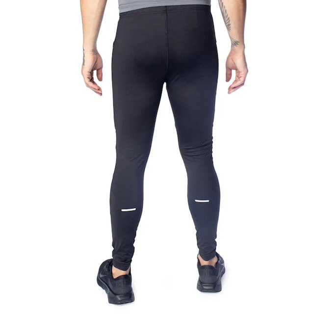 Legging Masculina Topper Performance Bolsos Reflexivo Preto