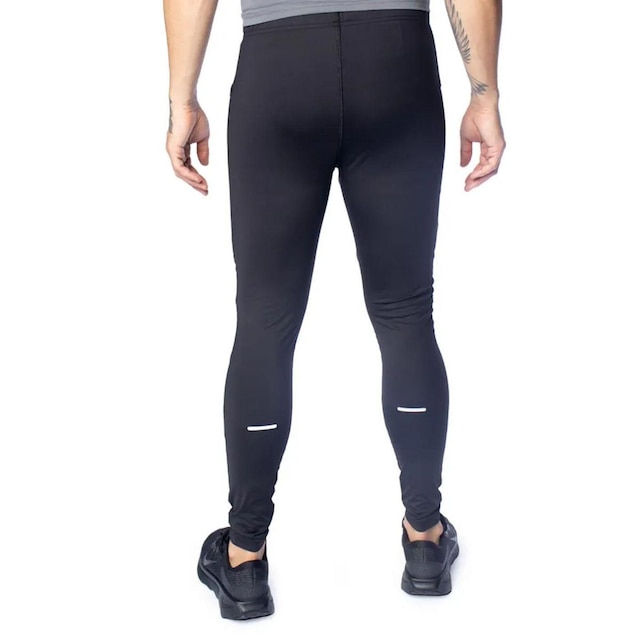 Legging Masculina Topper Performance Bolsos Reflexivo Preto