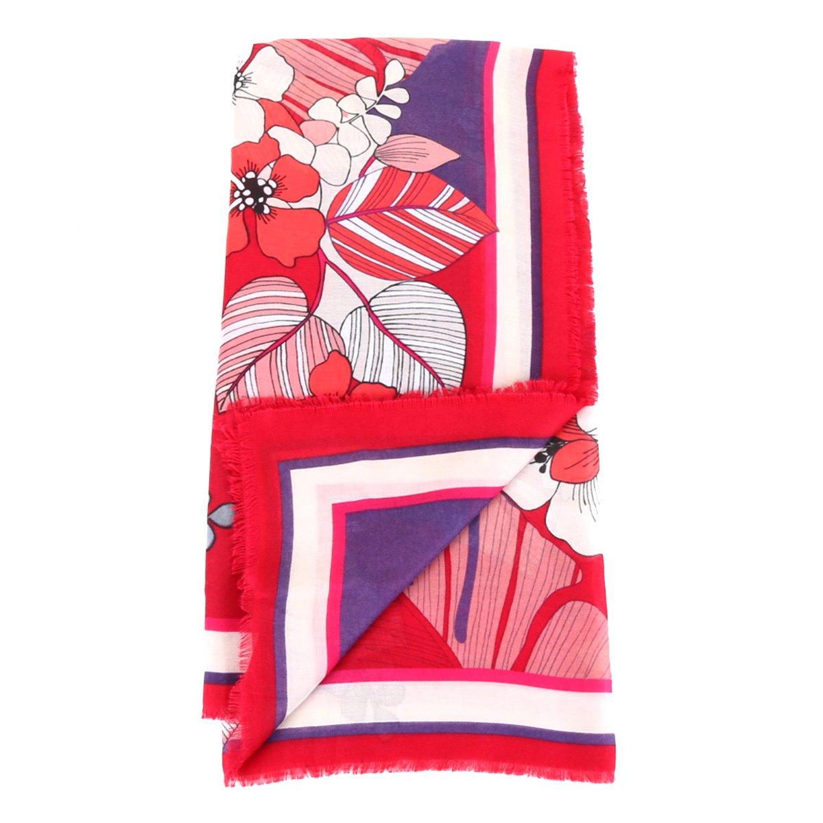 Lenço Hering estampado feminino - Colorido