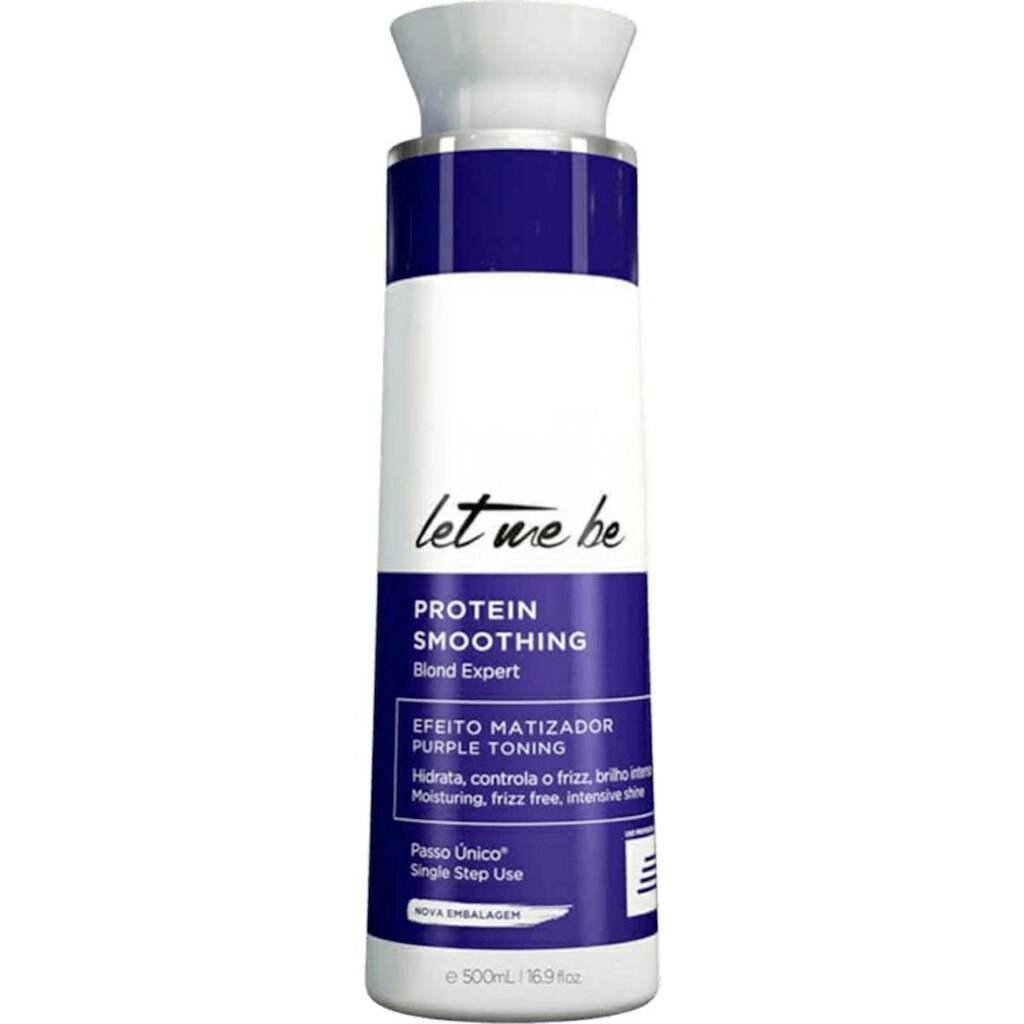Let Me Be Protein Smoothing Blond - Escova Progressiva Passo Único Efeito Matizador 500ml