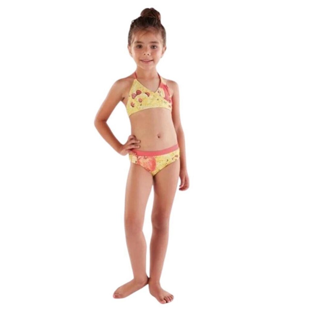 Lilica Biquini Estampado Amarelo