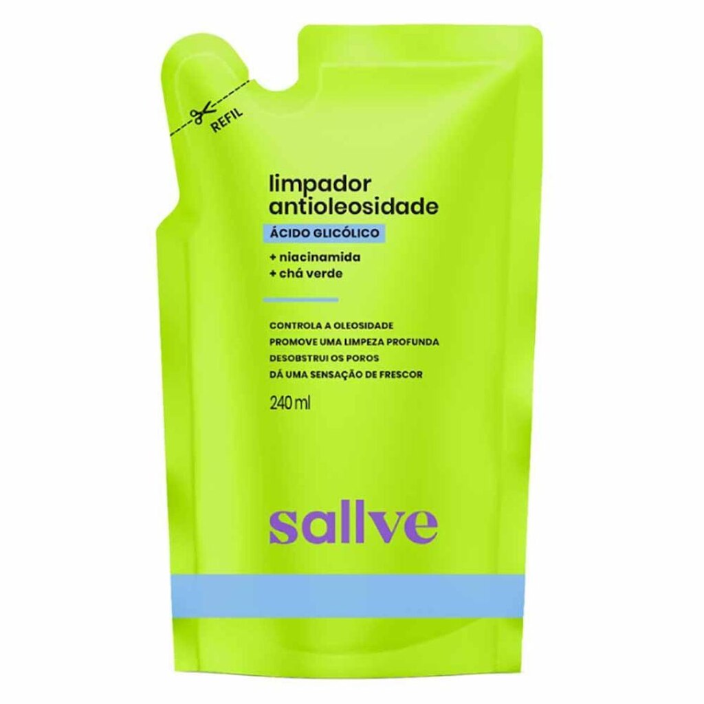Limpador Antioleosidade Sallve Refil 240ml