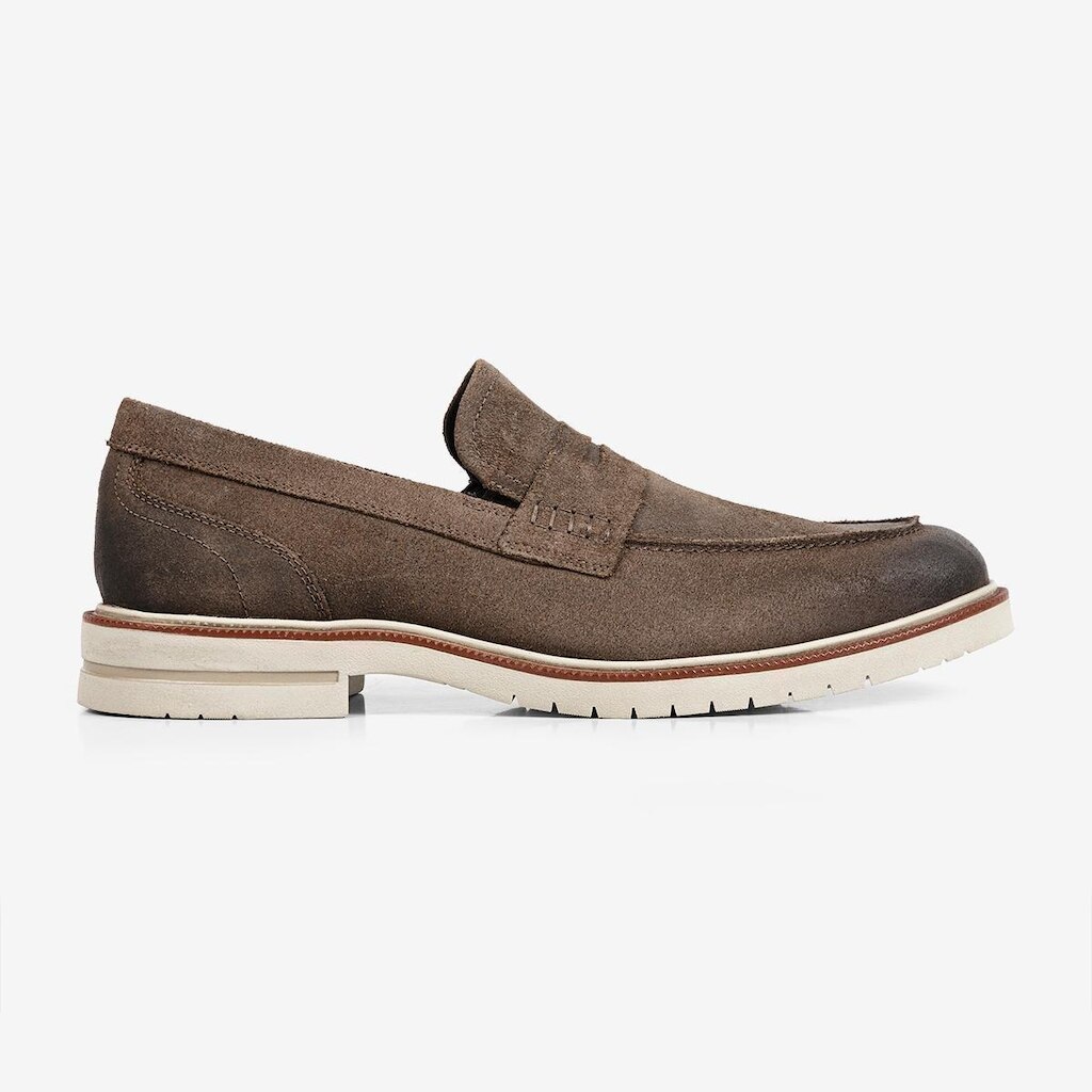 Loafer Firenze de Camurça Ferracini Marrom Hyper Soft