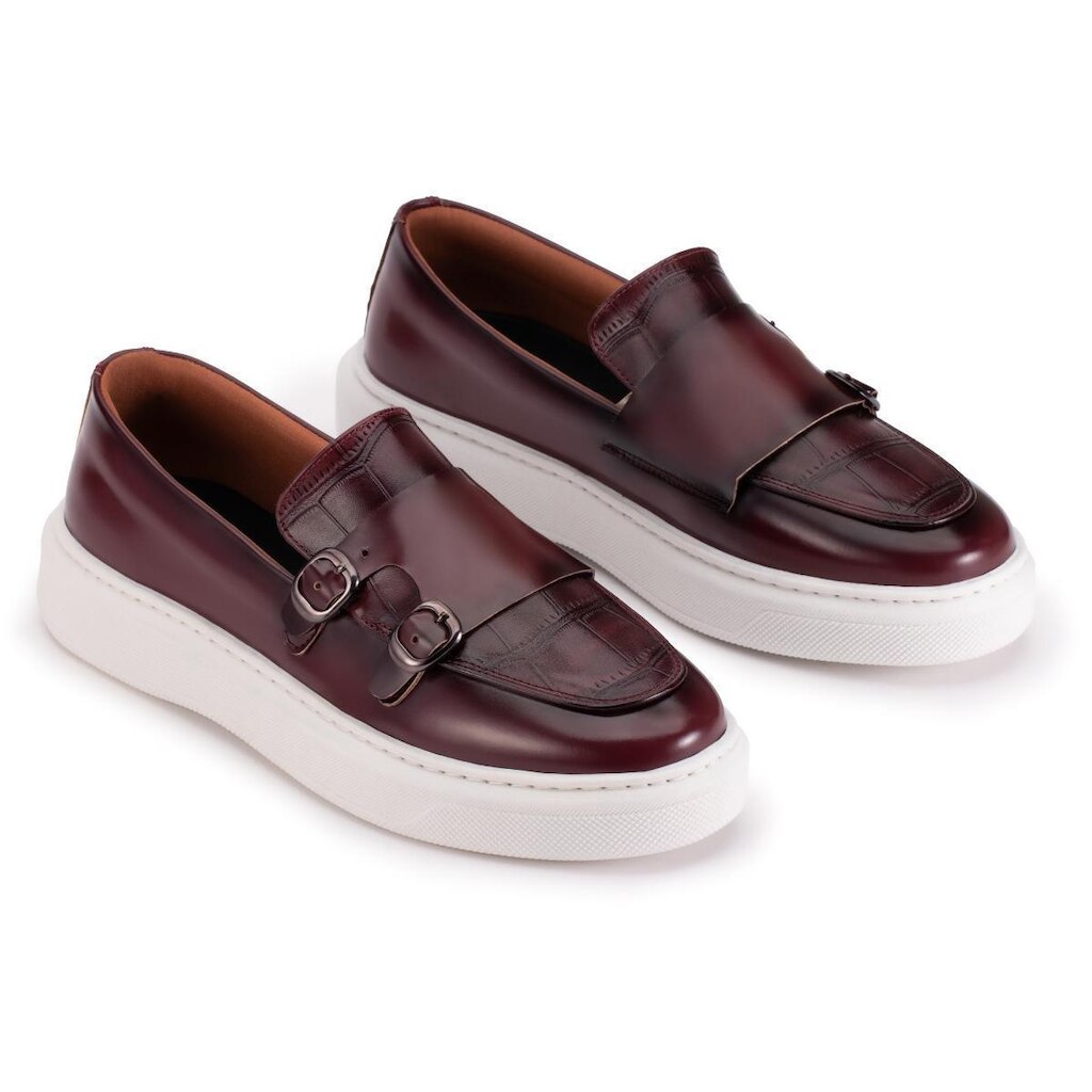 Loafer Masculino Mocassim Sapato Couro Fivela Casual Urbanzi