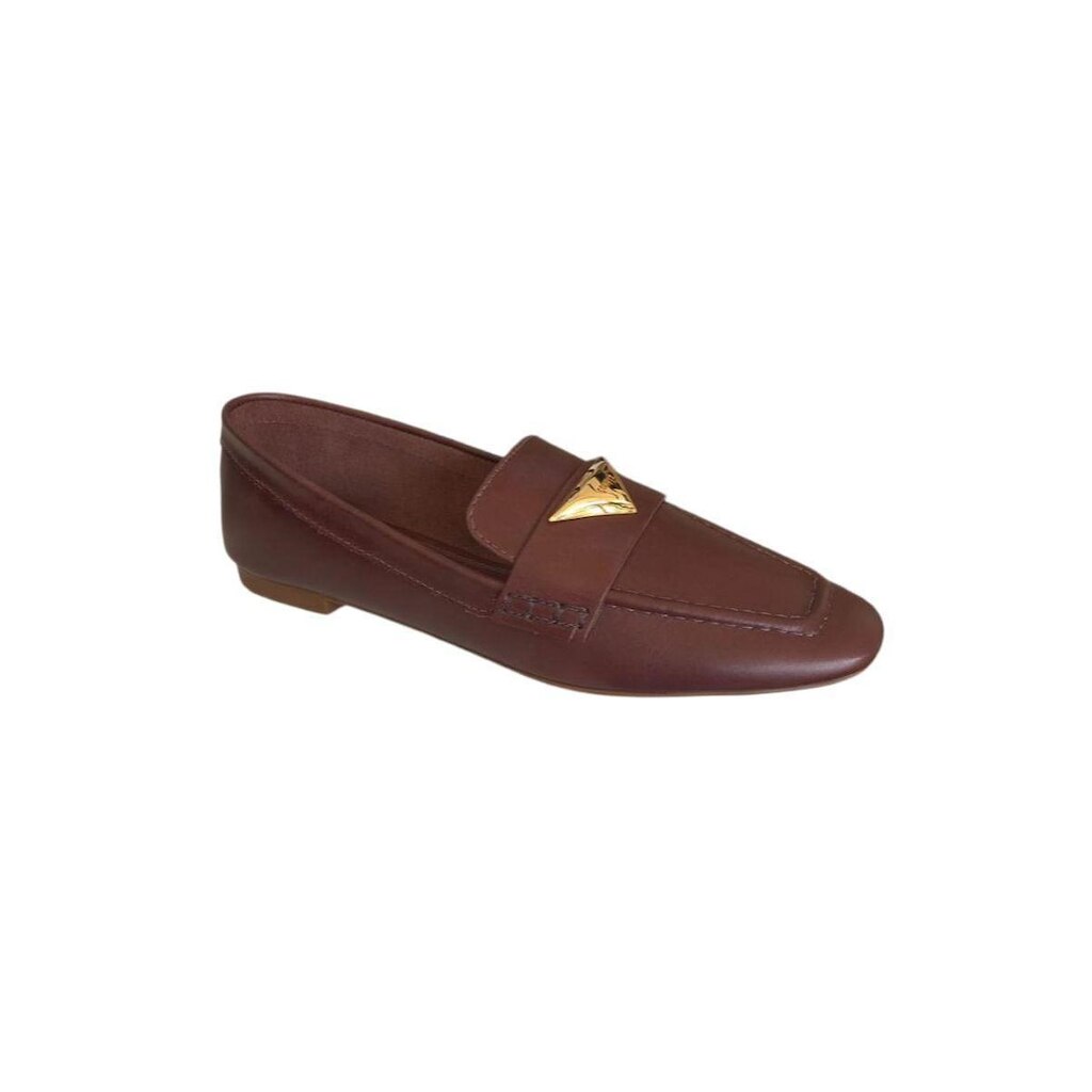 Loafer / Mocassim em Couro Marrom Schutz