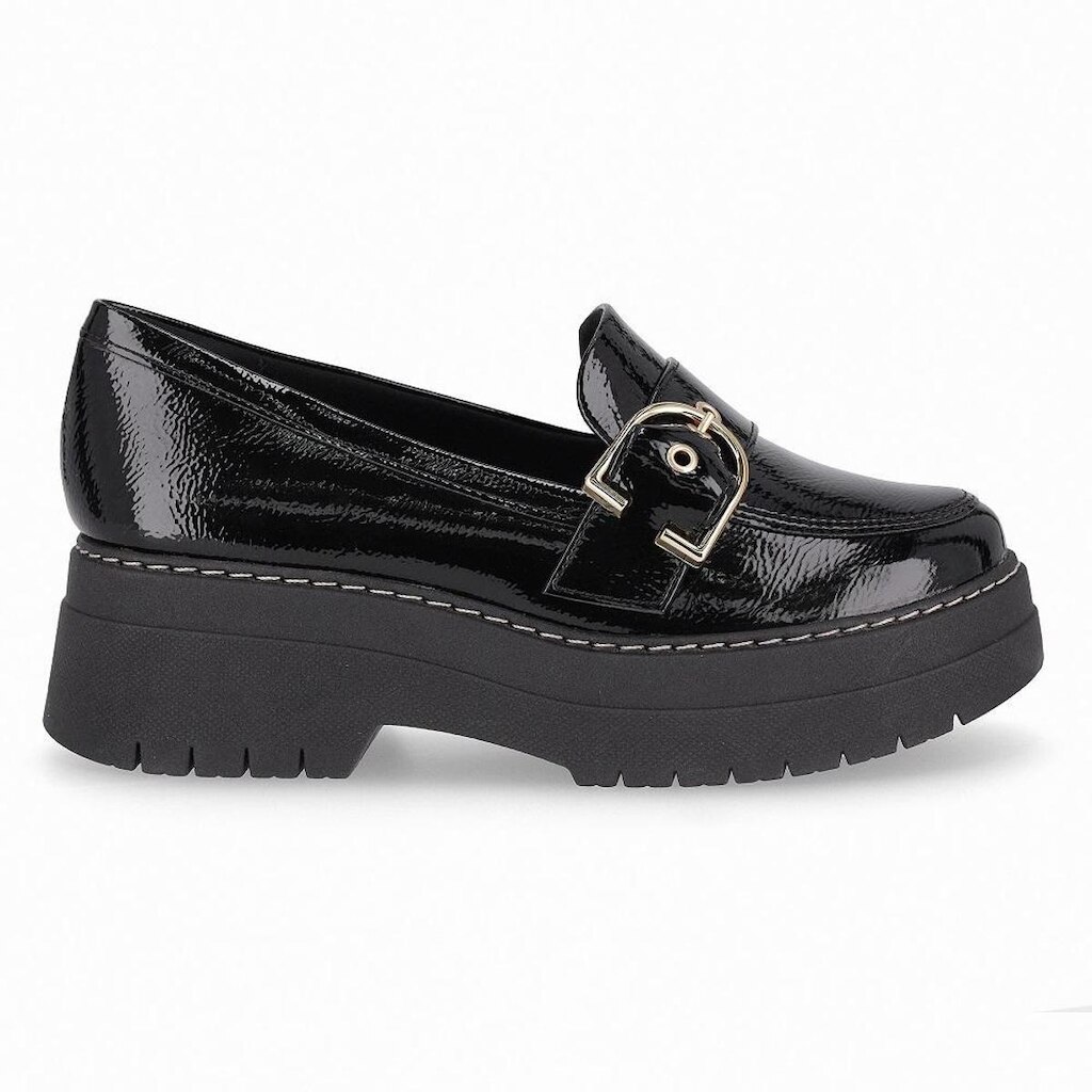 Loafer Salto Medio Piccadilly 318016 Feminino - Preto