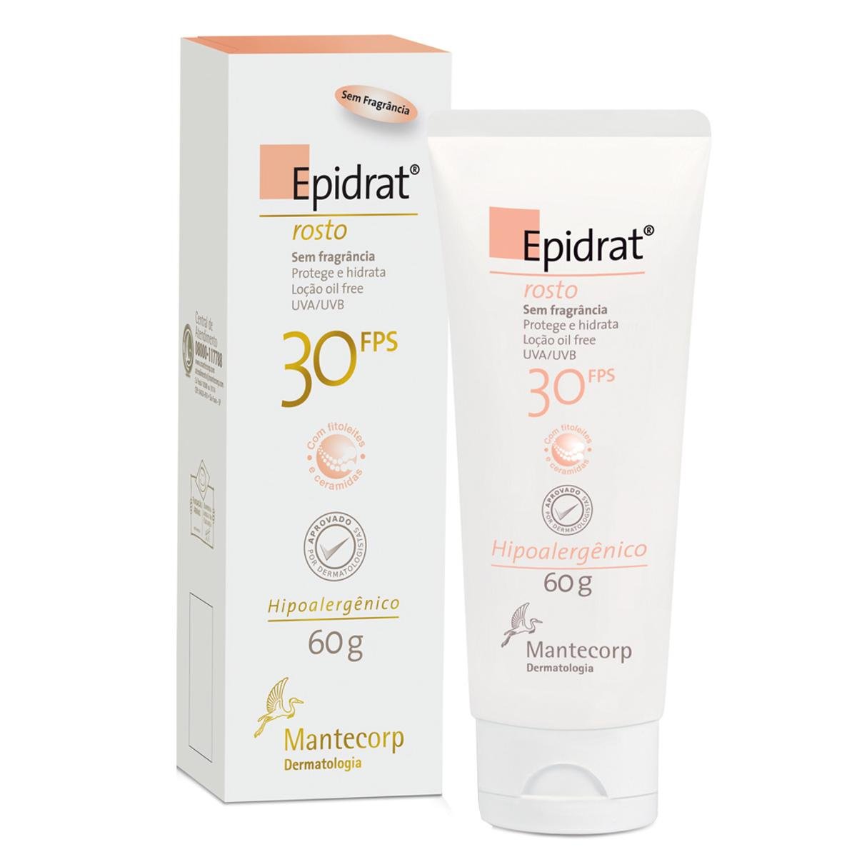 Loção Hidratante Epidrat Rosto Mantecorp Skincare FPS 30 60g - Incolor Menor preço em Loção Hidratante Epidrat Rosto Mantecorp Skincare FPS 30 60g - Incolor