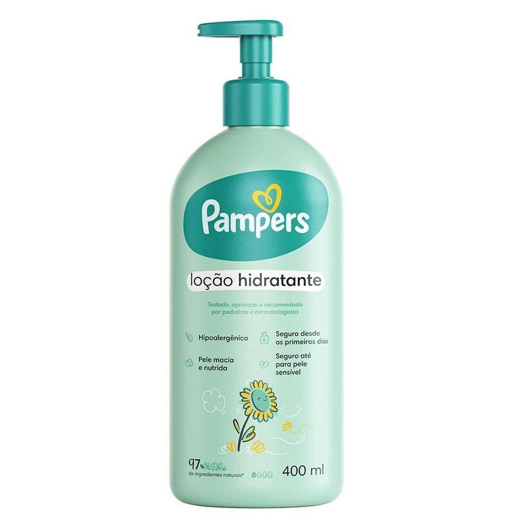 Loção Hidratante Hipoalergenica Pampers Girrasol 400ml